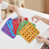 Maxbell 5 Pieces Bingo Game Cards Large Print Bingo Cardboard for Large Group Adults