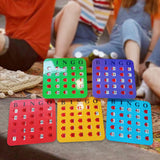 Maxbell 5 Pieces Bingo Game Cards Large Print Bingo Cardboard for Large Group Adults