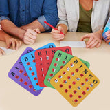 Maxbell 5 Pieces Bingo Game Cards Large Print Bingo Cardboard for Large Group Adults