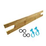 Maxbell Bamboo Baby High Chair Footrest Sturdy Ergonomic Design Easily Install Pedal