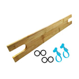 Maxbell Bamboo Baby High Chair Footrest Sturdy Ergonomic Design Easily Install Pedal