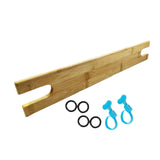 Maxbell Bamboo Baby High Chair Footrest Sturdy Ergonomic Design Easily Install Pedal