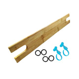 Maxbell Bamboo Baby High Chair Footrest Sturdy Ergonomic Design Easily Install Pedal