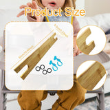 Maxbell Bamboo Baby High Chair Footrest Sturdy Ergonomic Design Easily Install Pedal