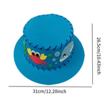 Maxbell Kids DIY Hat Material Kit Handicrafts Kindergarten Activities Hat Making Kit Blue