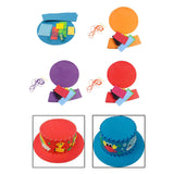 Maxbell Kids DIY Hat Material Kit Handicrafts Kindergarten Activities Hat Making Kit Blue