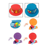 Maxbell Kids DIY Hat Material Kit Handicrafts Kindergarten Activities Hat Making Kit Blue