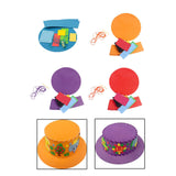Maxbell Kids DIY Hat Material Kit Handicrafts Kindergarten Activities Hat Making Kit Blue