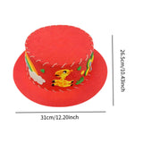 Maxbell Kids DIY Hat Material Kit Handicrafts Kindergarten Activities Hat Making Kit Red