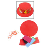 Maxbell Kids DIY Hat Material Kit Handicrafts Kindergarten Activities Hat Making Kit Red