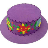 Maxbell Kids DIY Hat Material Kit Handicrafts Kindergarten Activities Hat Making Kit Purple