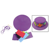 Maxbell Kids DIY Hat Material Kit Handicrafts Kindergarten Activities Hat Making Kit Purple