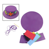 Maxbell Kids DIY Hat Material Kit Handicrafts Kindergarten Activities Hat Making Kit Purple