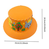 Maxbell Kids DIY Hat Material Kit Handicrafts Kindergarten Activities Hat Making Kit Orange