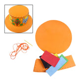 Maxbell Kids DIY Hat Material Kit Handicrafts Kindergarten Activities Hat Making Kit Orange
