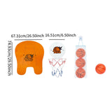 Maxbell Toilet Basketball Hoop Indoor Entertainment Bathroom with 3 Balls Sports Toy