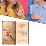 Maxbell Wooden Card Storage Box Dustproof Card Deck Case for Family Christmas Sports