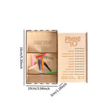 Maxbell Wooden Card Storage Box Dustproof Card Deck Case for Family Christmas Sports