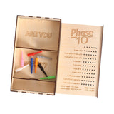 Maxbell Wooden Card Storage Box Dustproof Card Deck Case for Family Christmas Sports