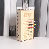 Maxbell Wooden Card Storage Box Dustproof Card Deck Case for Family Christmas Sports