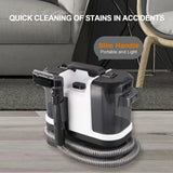 Maxbell Carpet Cleaner Machine Versatile 12kpa Power Suction for Car Seats Area Rugs White black