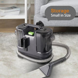 Maxbell Carpet Cleaner Machine Versatile 12kpa Power Suction for Car Seats Area Rugs black