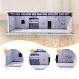 Maxbell 1/64 Model Car Display Case Garage Model Diorama Ornament Showcase Organizer Style A