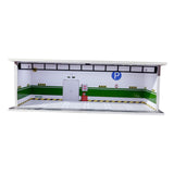 Maxbell 1/64 Model Car Display Case Garage Model Diorama Ornament Showcase Organizer Style B