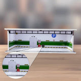 Maxbell 1/64 Model Car Display Case Garage Model Diorama Ornament Showcase Organizer Style B