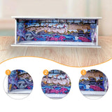 Maxbell 1/64 Model Car Display Case Garage Model Diorama Ornament Showcase Organizer Style C