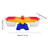 Maxbell Kids Scale Learning Tool Multipurpose Double Pans for Length Height Capacity blue