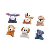 Maxbell 6x Plush Toys Plush Animals Stuffed Toys for Classroom Rewards Kids Children