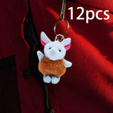 Maxbell Plush Toys Stuffed Animal Keychains for Classroom Rewards Kids Birthday Gift 12pcs