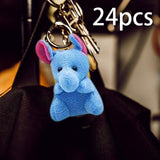 Maxbell Plush Toys Stuffed Animal Keychains for Classroom Rewards Kids Birthday Gift 24pcs