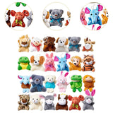 Maxbell Plush Toys Stuffed Animal Keychains for Classroom Rewards Kids Birthday Gift 24pcs