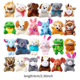 Maxbell Plush Toys Stuffed Animal Keychains for Classroom Rewards Kids Birthday Gift 24pcs