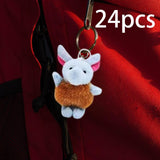 Maxbell Plush Toys Stuffed Animal Keychains for Classroom Rewards Kids Birthday Gift 24pcs