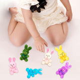 Maxbell Plush Bunny Toys Gift Wedding Classroom Rewards Stuffed Animals Rabbits Bulk 6Pcs