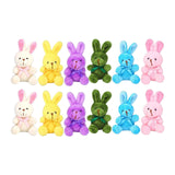 Maxbell Plush Bunny Toys Gift Wedding Classroom Rewards Stuffed Animals Rabbits Bulk 12Pcs