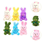 Maxbell Plush Bunny Toys Gift Wedding Classroom Rewards Stuffed Animals Rabbits Bulk 12Pcs
