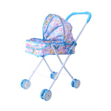 Maxbell Baby Doll Stroller for Dolls Dollhouse Decoration with Canopy Role Play Game
