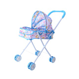 Maxbell Baby Doll Stroller for Dolls Dollhouse Decoration with Canopy Role Play Game