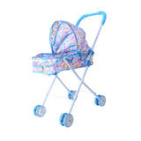 Maxbell Baby Doll Stroller for Dolls Dollhouse Decoration with Canopy Role Play Game