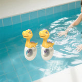 Maxbell 2x Water Sprinkler for Kids Dinosaur Portable Spray Toy for Yard Lawn Garden yellow