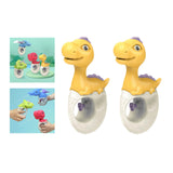 Maxbell 2x Water Sprinkler for Kids Dinosaur Portable Spray Toy for Yard Lawn Garden yellow