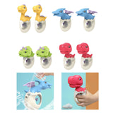 Maxbell 2x Water Sprinkler for Kids Dinosaur Portable Spray Toy for Yard Lawn Garden yellow