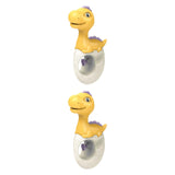 Maxbell 2x Water Sprinkler for Kids Dinosaur Portable Spray Toy for Yard Lawn Garden yellow