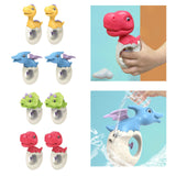 Maxbell 2x Water Sprinkler for Kids Dinosaur Portable Spray Toy for Yard Lawn Garden yellow
