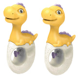 Maxbell 2x Water Sprinkler for Kids Dinosaur Portable Spray Toy for Yard Lawn Garden yellow