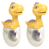 Maxbell 2x Water Sprinkler for Kids Dinosaur Portable Spray Toy for Yard Lawn Garden yellow